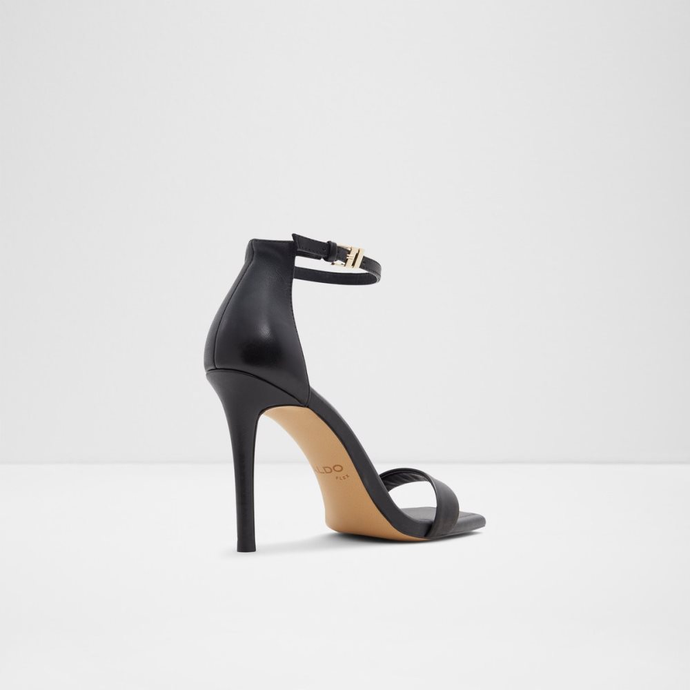 Black Aldo Renza Strap Heeled Sandal - Stiletto Heels | 20KUTGIAR