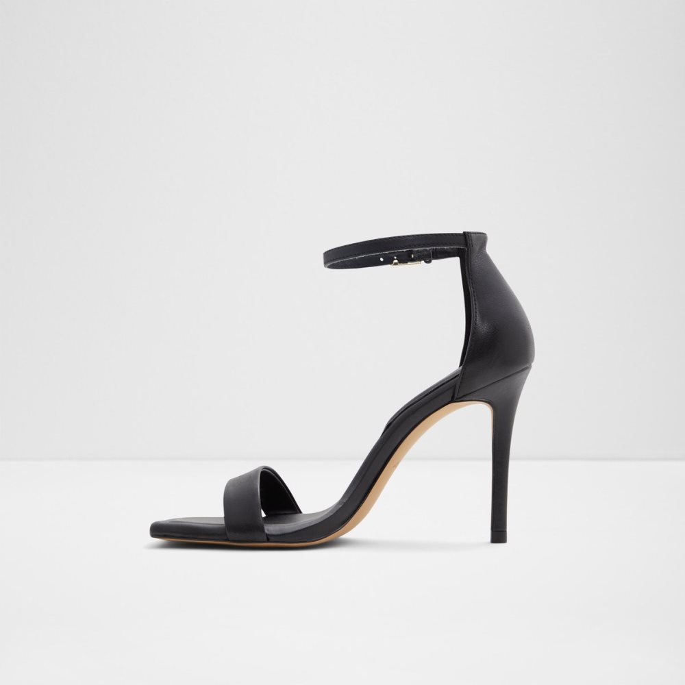 Black Aldo Renza Strap Heeled Sandal - Stiletto Heels | 20KUTGIAR