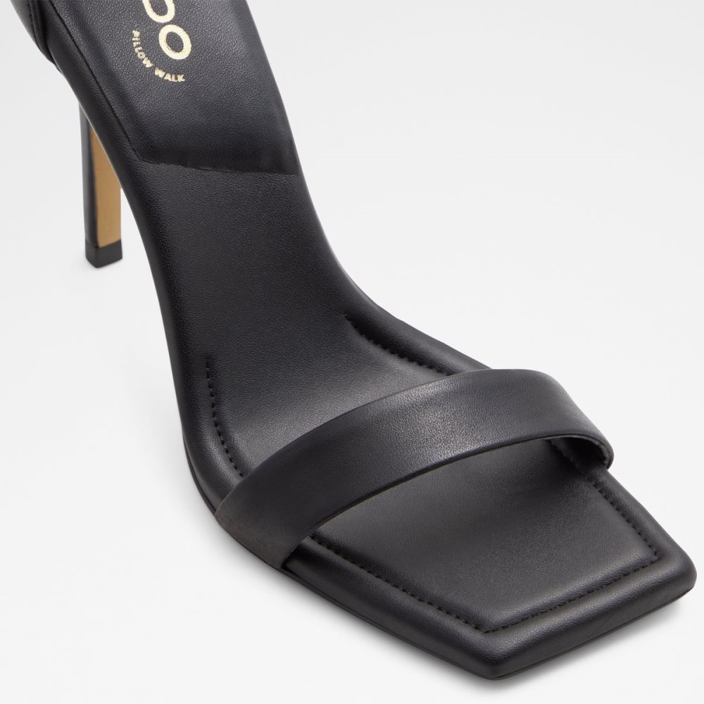 Black Aldo Renza Strap Heeled Sandal - Stiletto Heels | 20KUTGIAR