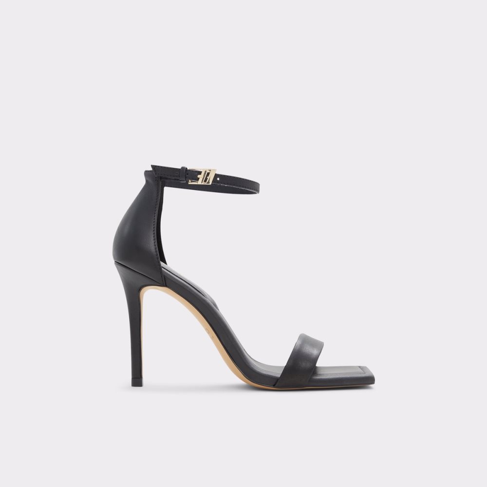 Black Aldo Renza Strap Heeled Sandal - Stiletto Heels | 20KUTGIAR