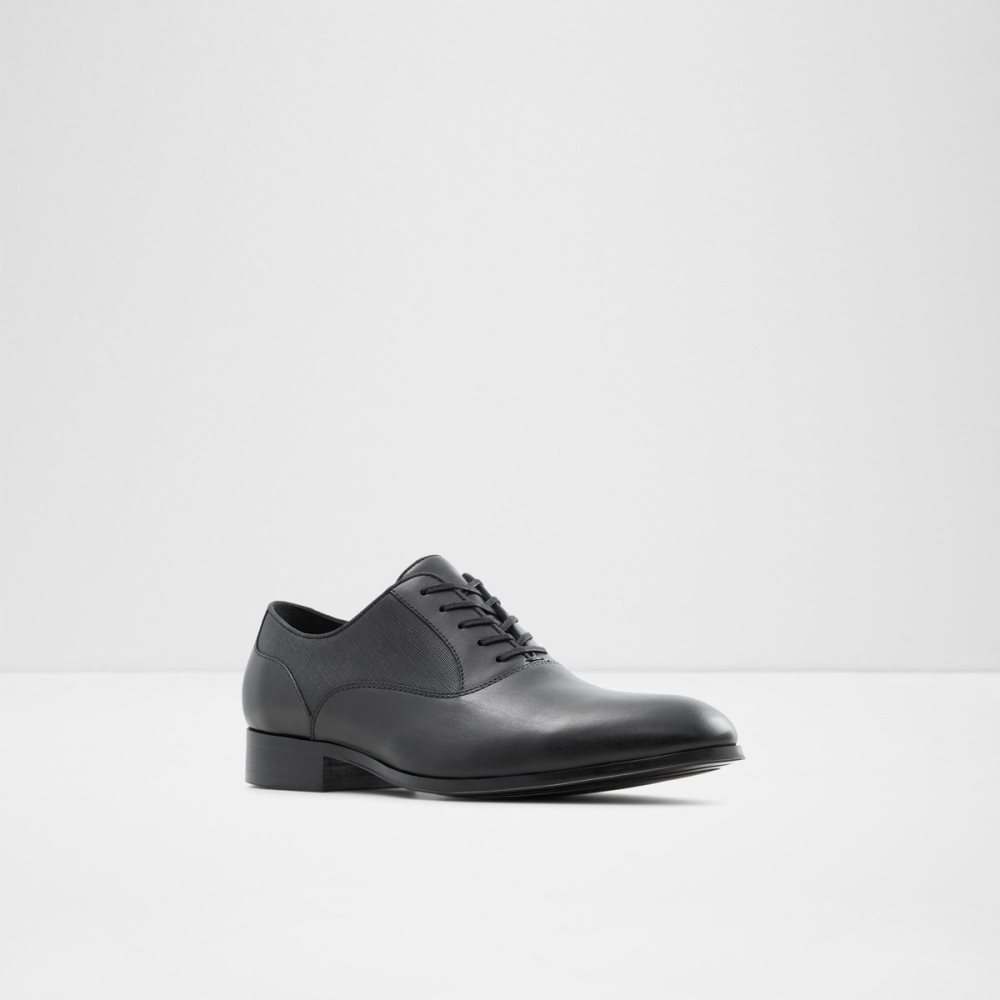 Black Aldo Ridge Oxfords Shoes | 57QLJFOPW