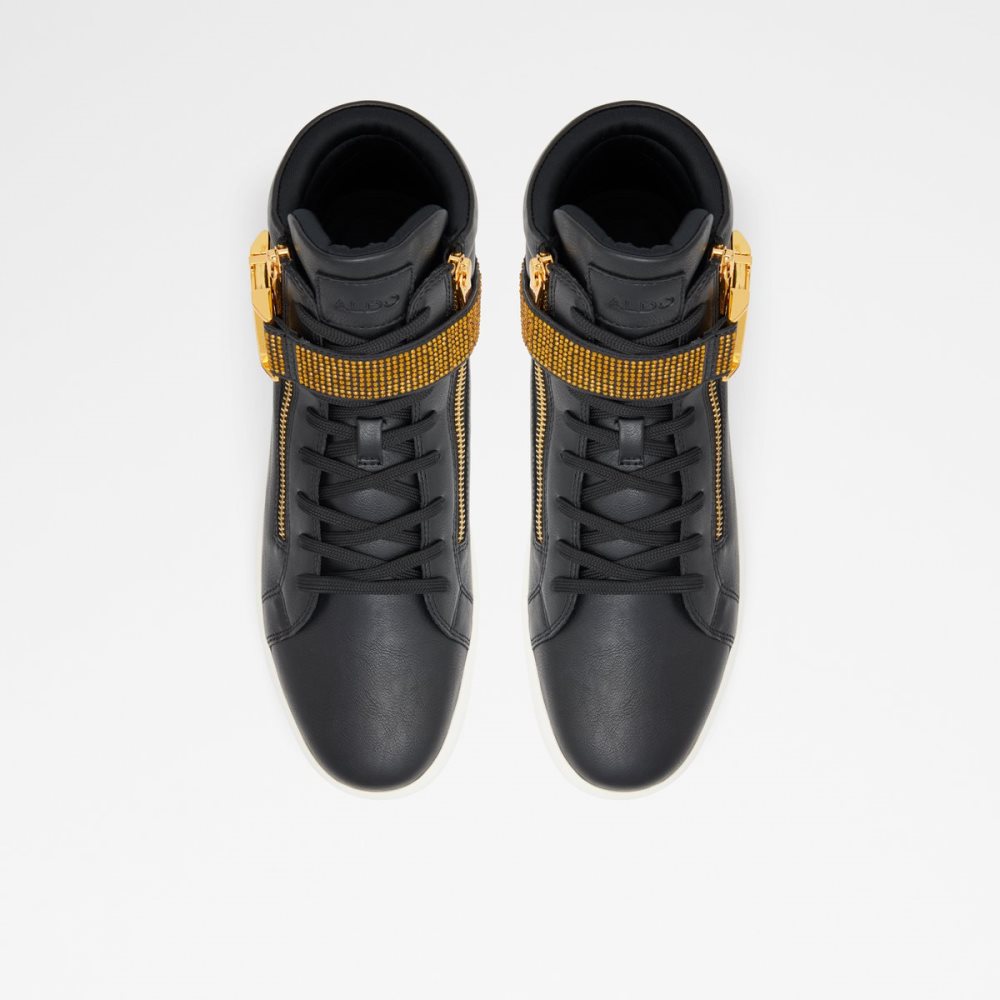 Black Aldo Roger High Top Sneakers | 57OTJACEV