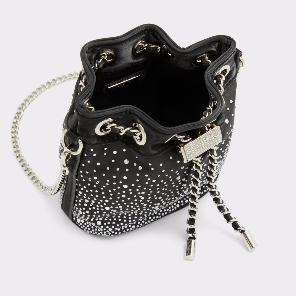 Black Aldo Roxy Bucket Clutch Bag | 60GKTYDFB