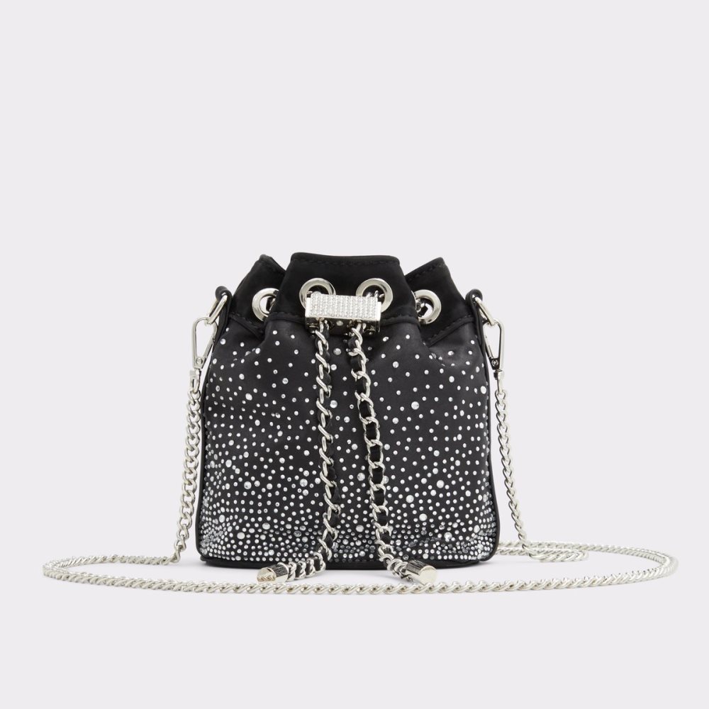 Black Aldo Roxy Bucket Clutch Bag | 60GKTYDFB