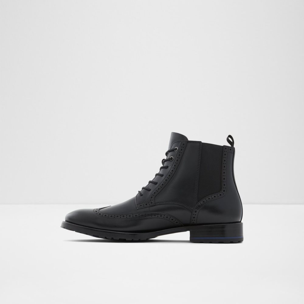 Black Aldo Salinger Lace Up Boots | 24JRUDTOK