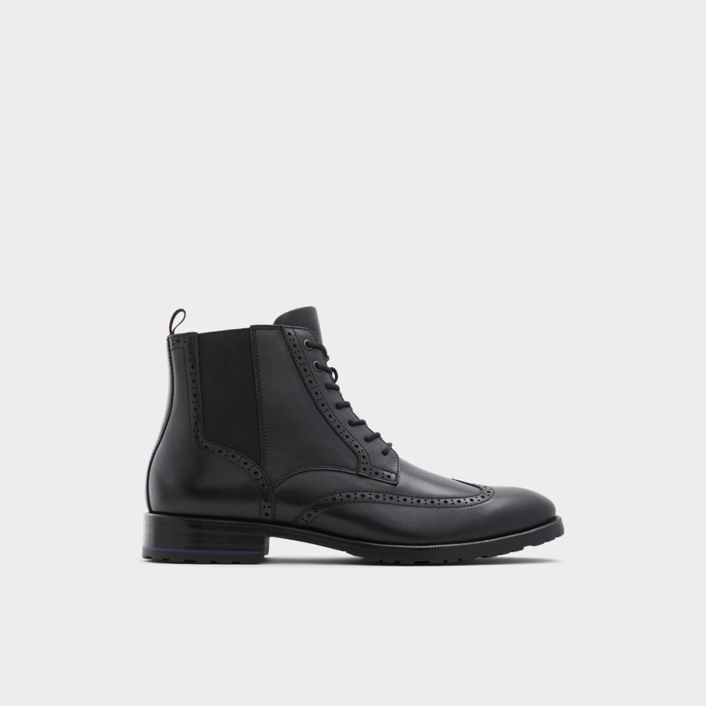 Black Aldo Salinger Lace Up Boots | 24JRUDTOK