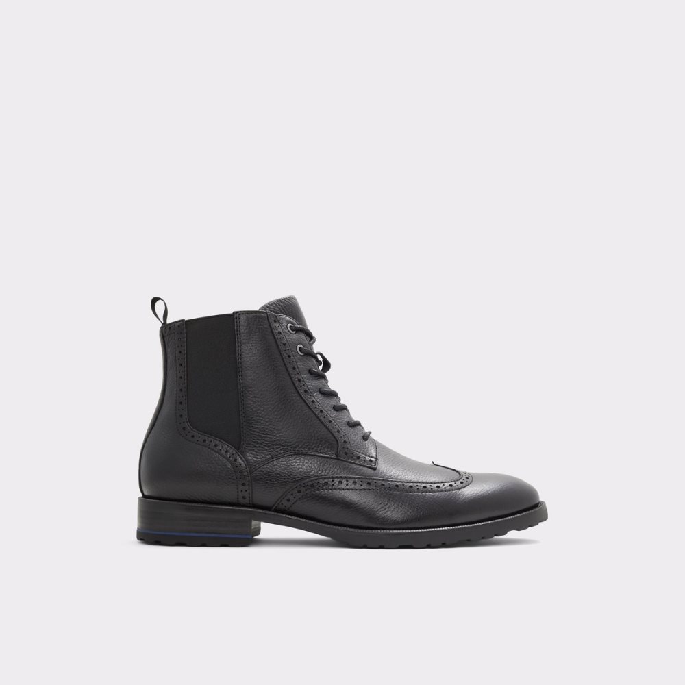 Black Aldo Salinger Lace-up Lace Up Boots | 62GREPIBW