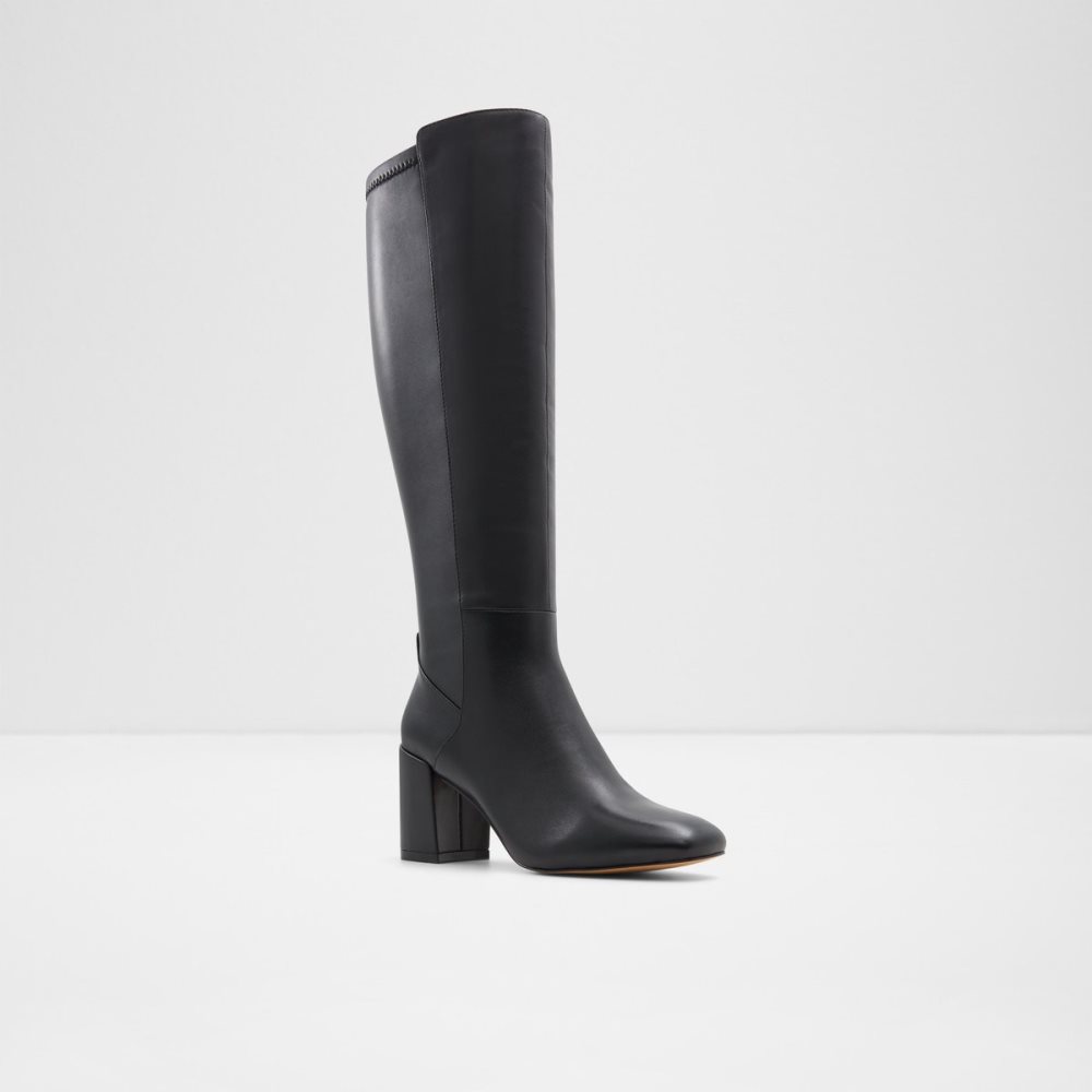 Black Aldo Satori Knee-high Tall Boots | 08JGTPEAF