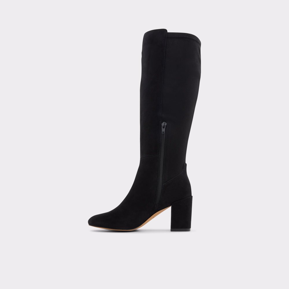 Black Aldo Satori Knee-high Tall Boots | 75QDFVCXU