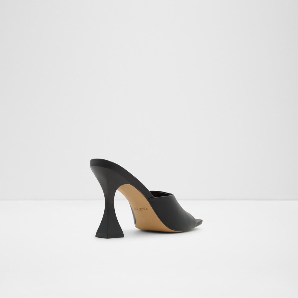 Black Aldo Selah Heeled Mule Block Heels | 96SAPHMOZ