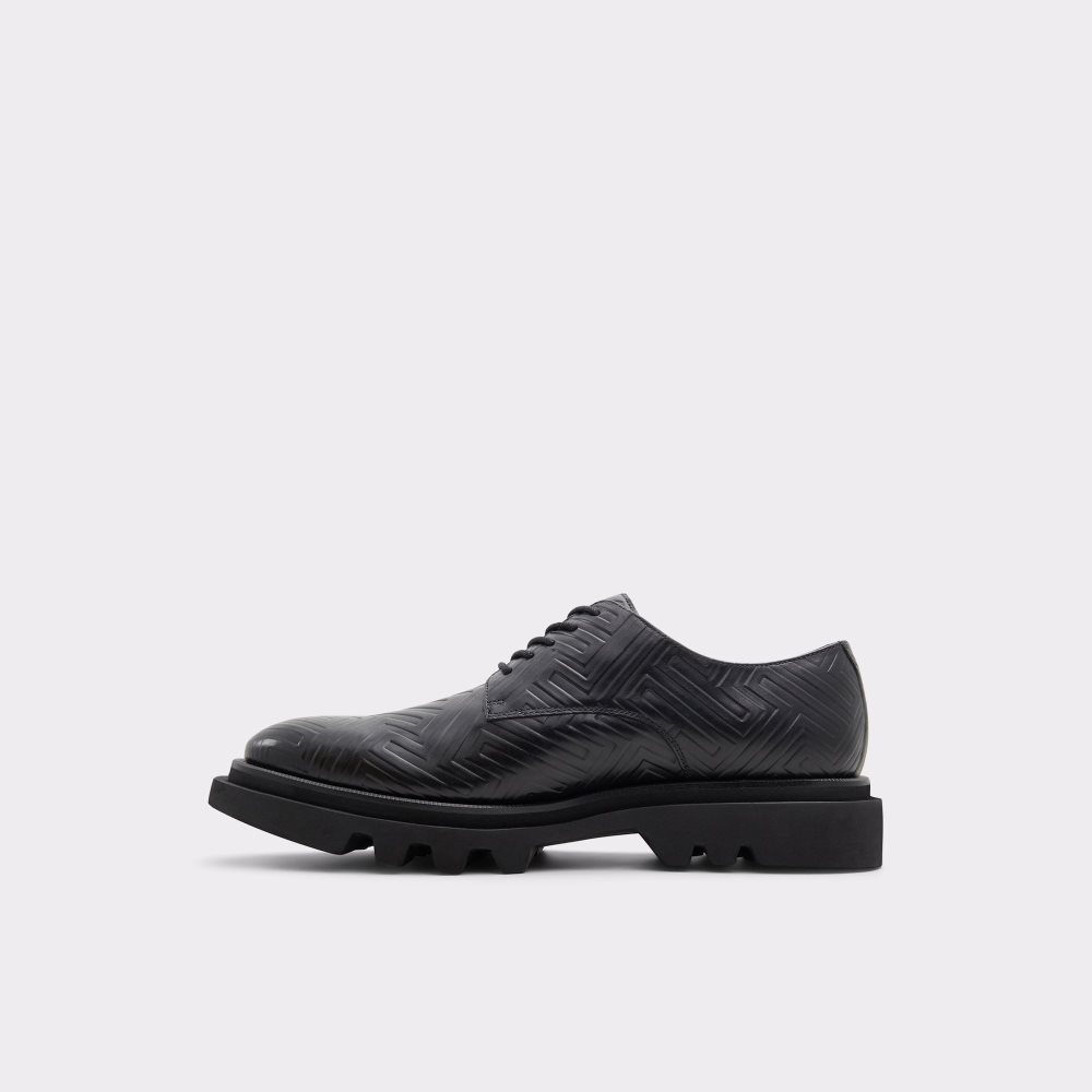 Black Aldo Sergei - Lug Sole Oxfords Shoes | 15TZNSUGH