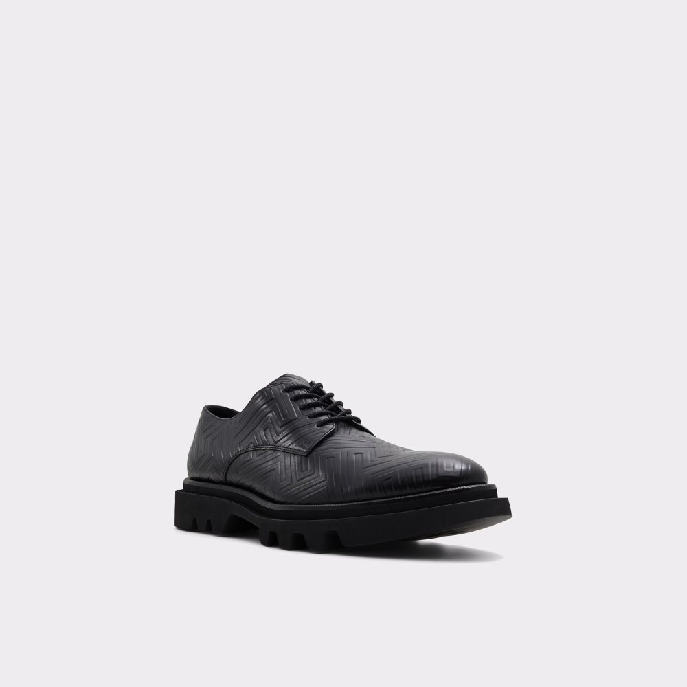 Black Aldo Sergei - Lug Sole Oxfords Shoes | 15TZNSUGH