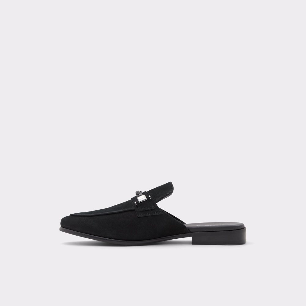 Black Aldo Sevilind Mule Loafers | 91CQGRSFD