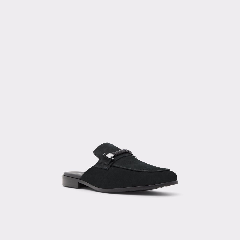 Black Aldo Sevilind Mule Loafers | 91CQGRSFD