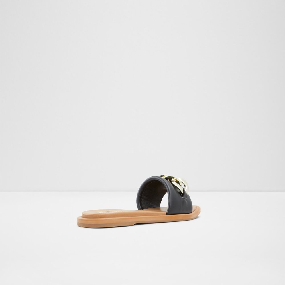 Black Aldo Sydling Slide Sandal Sandals | 64WSOHNPL