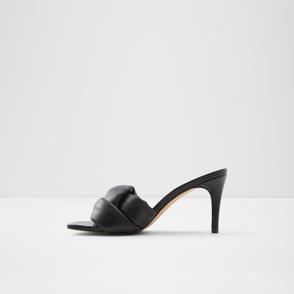 Black Aldo Syngrapha Heeled Mule - Stiletto Sandals | 42HVCDIYU