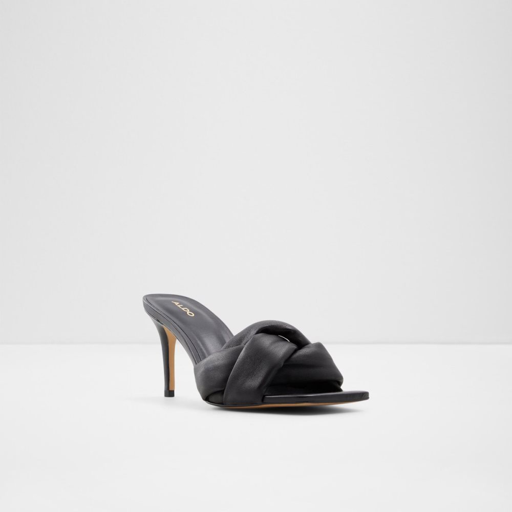 Black Aldo Syngrapha Heeled Mule - Stiletto Sandals | 42HVCDIYU