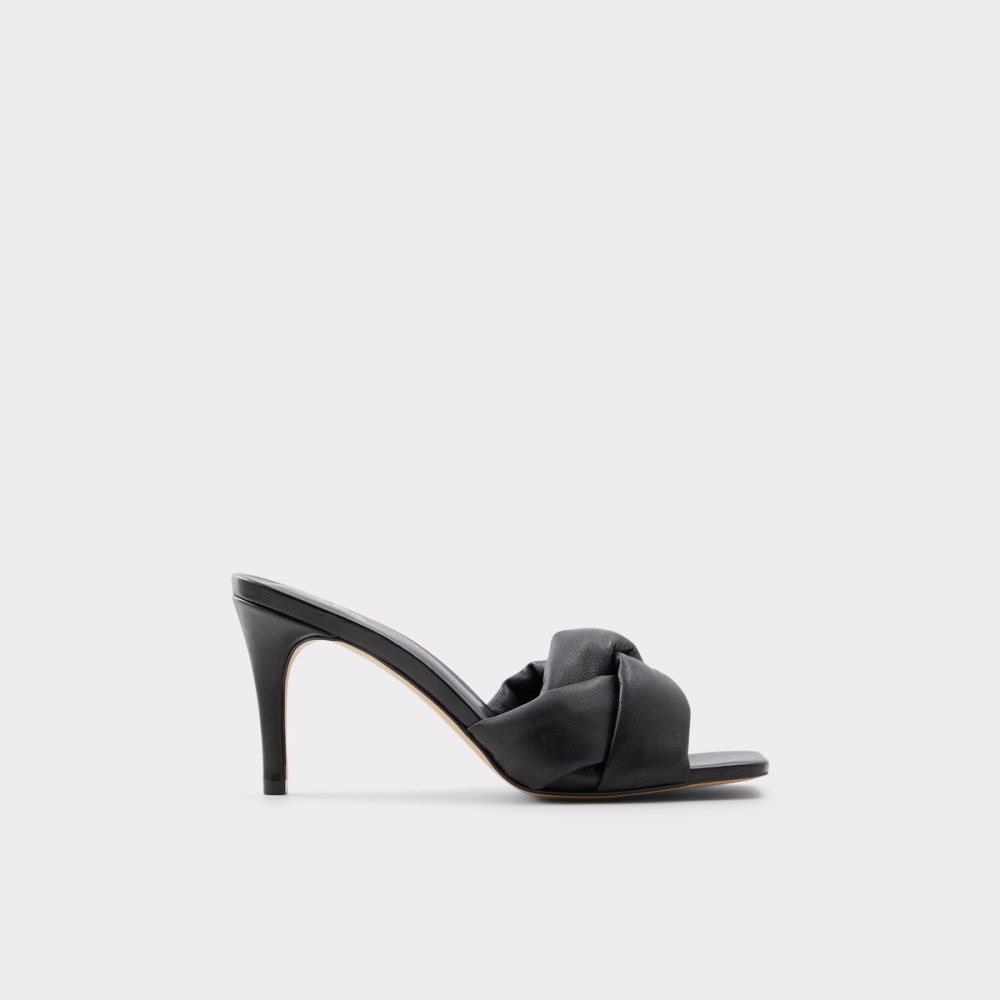 Black Aldo Syngrapha Heeled Mule - Stiletto Sandals | 42HVCDIYU