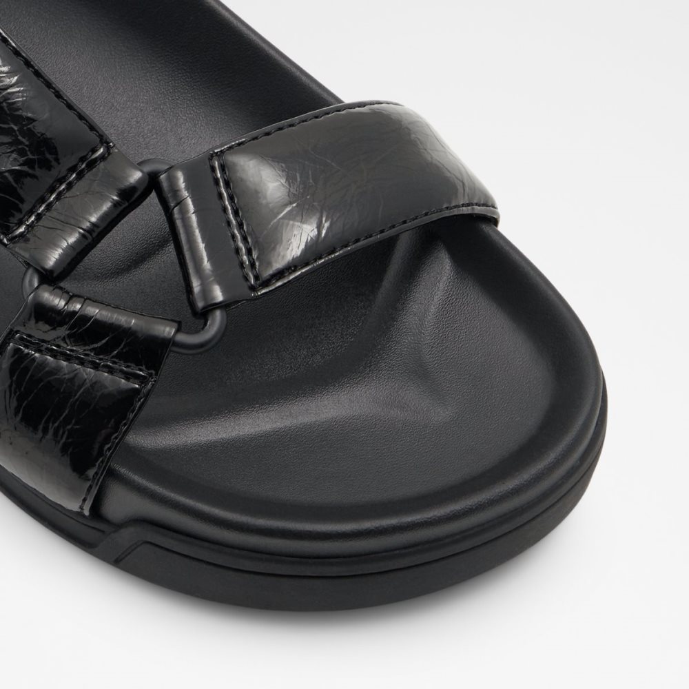 Black Aldo Talana Slide Sandal Sandals | 03GOVPCYR