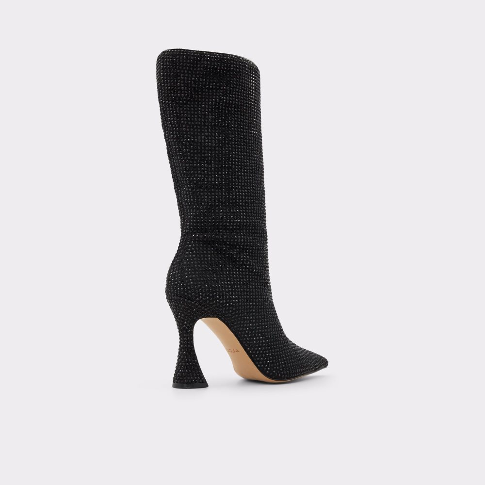 Black Aldo Taylah Mid-calf Tall Boots | 84MTLQSCI