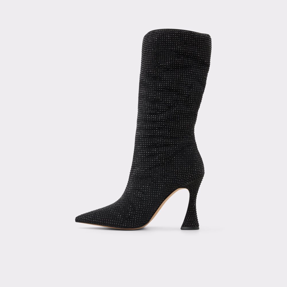 Black Aldo Taylah Mid-calf Tall Boots | 84MTLQSCI