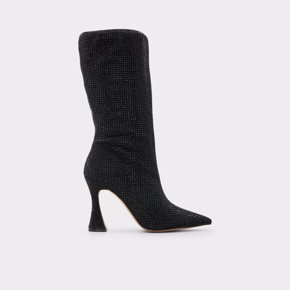 Black Aldo Taylah Mid-calf Tall Boots | 84MTLQSCI