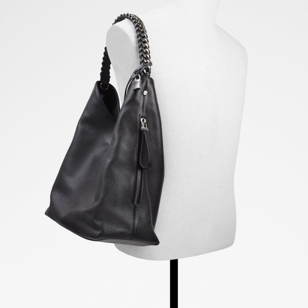 Black Aldo Thelia Hobo Work Bag | 09IHTABSX