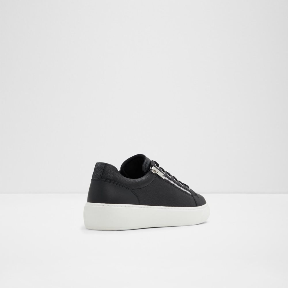 Black Aldo Theta Low Top - Cup Sole Sneakers | 87MIOZTFJ