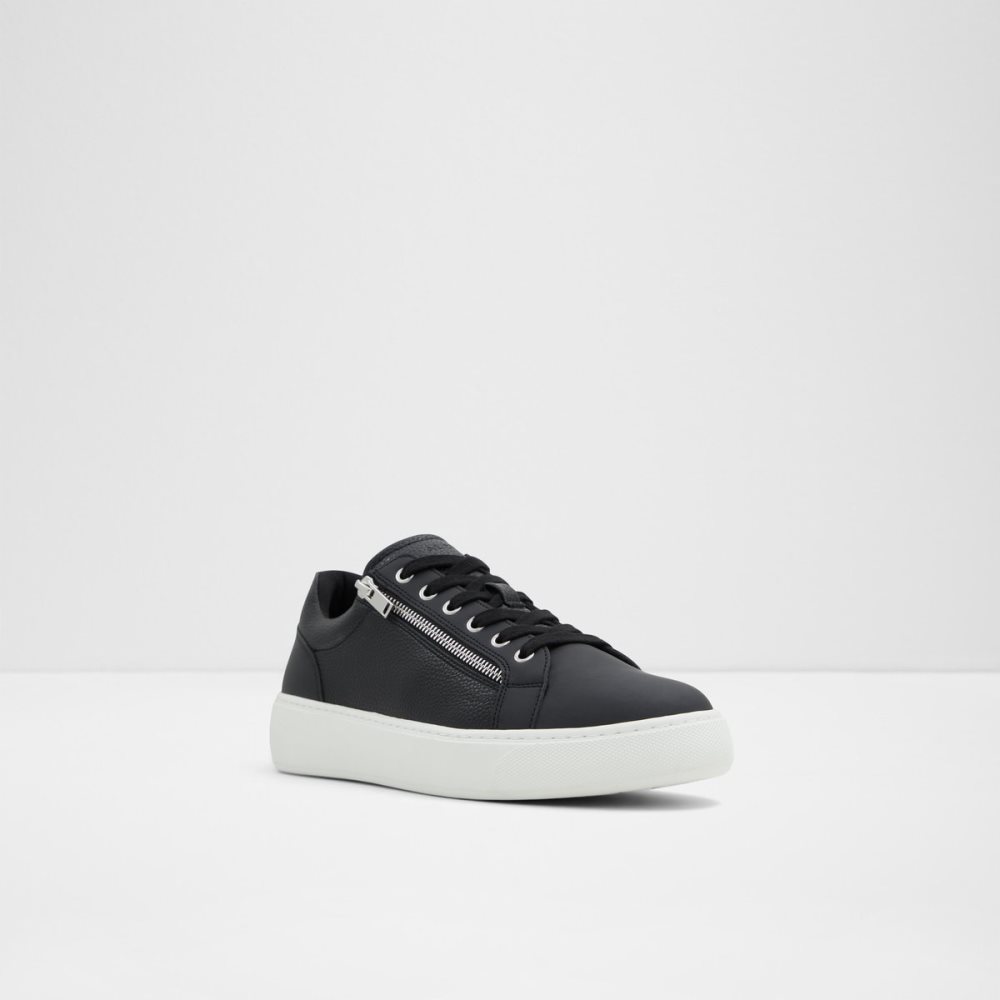 Black Aldo Theta Low Top - Cup Sole Sneakers | 87MIOZTFJ