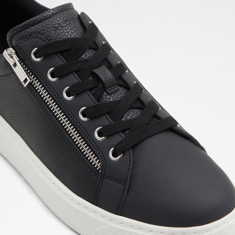 Black Aldo Theta Low Top - Cup Sole Sneakers | 87MIOZTFJ