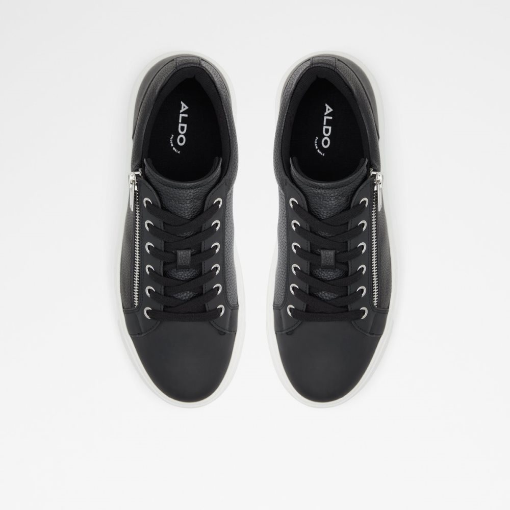 Black Aldo Theta Low Top - Cup Sole Sneakers | 87MIOZTFJ