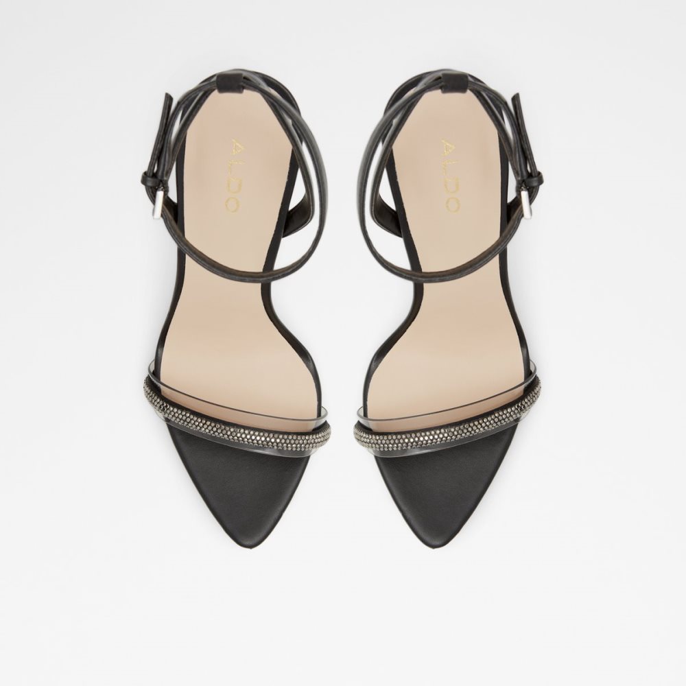 Black Aldo Thirakin High Sandal - Stiletto Sandals | 85WAGSBRM