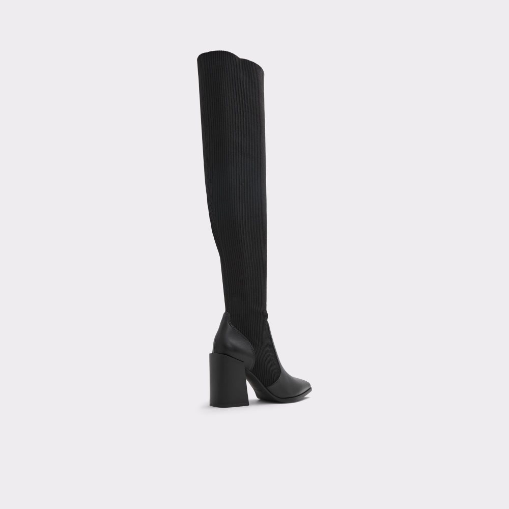 Black Aldo Toeder Over-the-knee Tall Boots | 48SZYUOHA