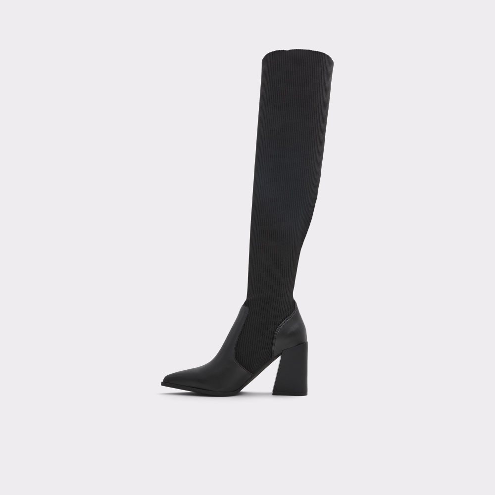 Black Aldo Toeder Over-the-knee Tall Boots | 48SZYUOHA