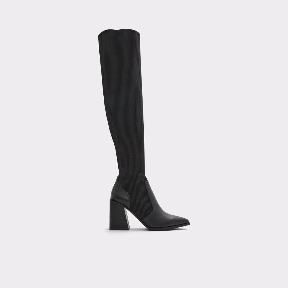 Black Aldo Toeder Over-the-knee Tall Boots | 48SZYUOHA