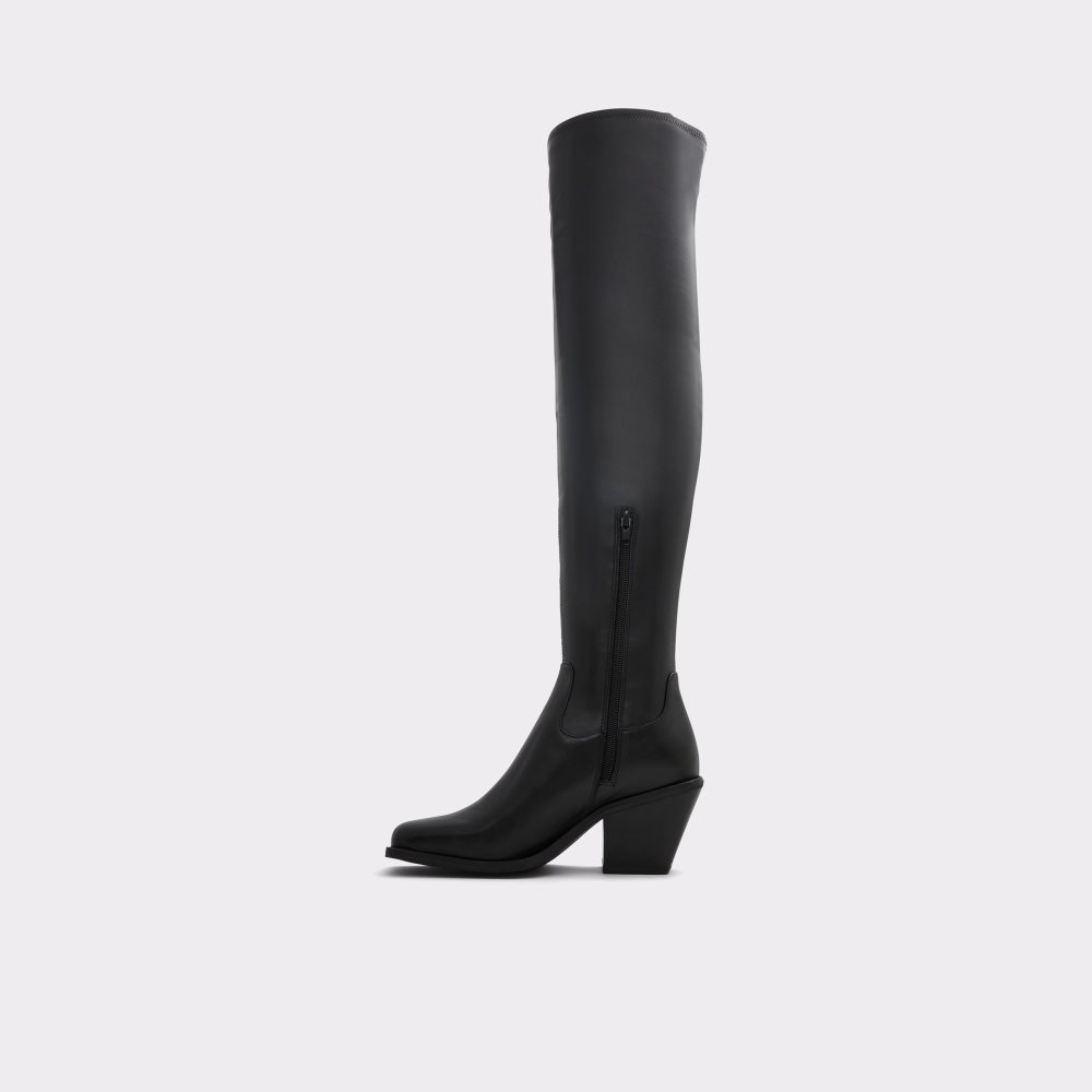 Black Aldo Toro Over-the-knee Western Tall Boots | 43TXMJWUZ