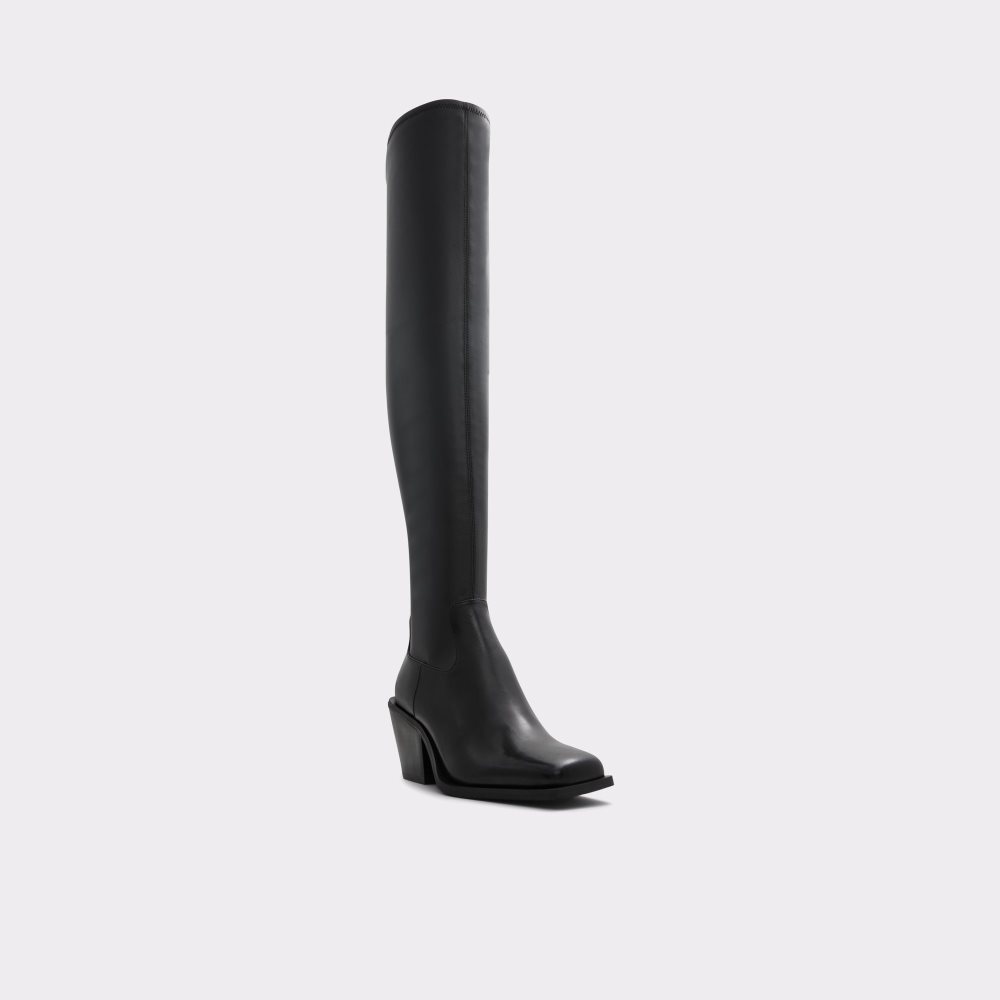 Black Aldo Toro Over-the-knee Western Tall Boots | 43TXMJWUZ