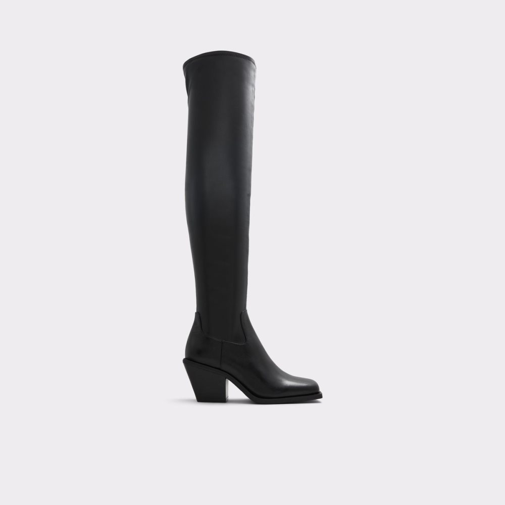 Black Aldo Toro Over-the-knee Western Tall Boots | 43TXMJWUZ