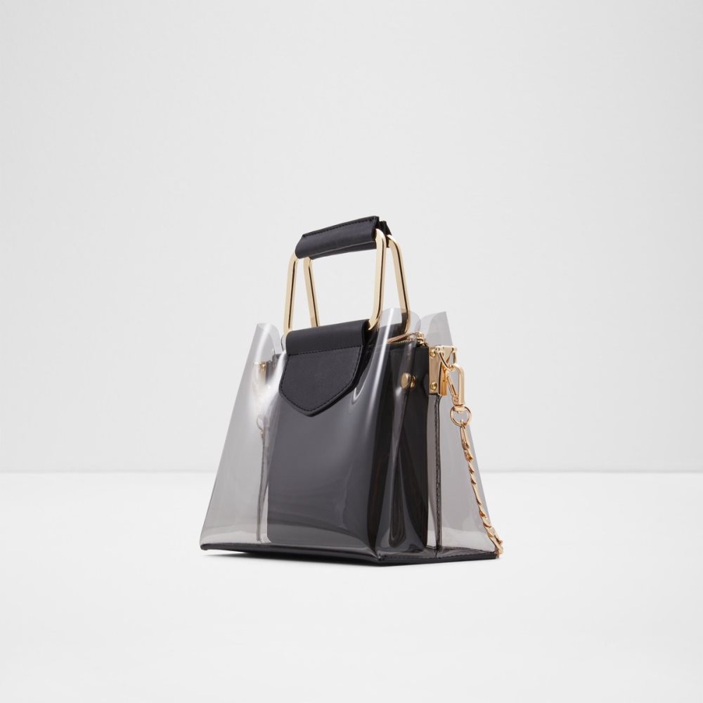 Black Aldo Unarex Satchel Tote Bags | 64LPFXJIB