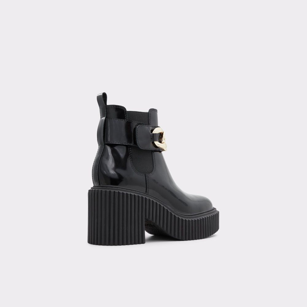 Black Aldo Upgrade - Lug Sole Chelsea Boots | 47SITCONA