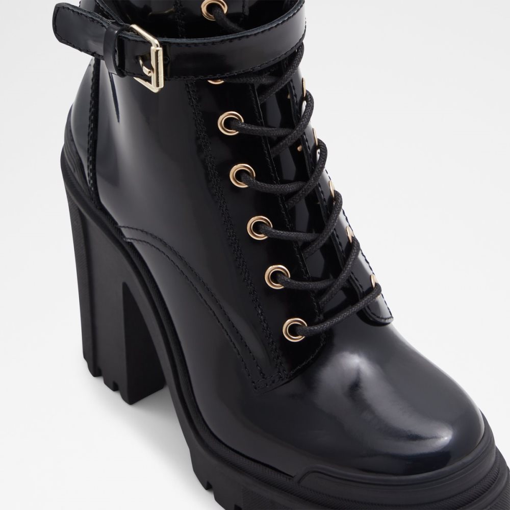 Black Aldo Uplift - Lug Sole Combat Boots | 50JNVBEMC