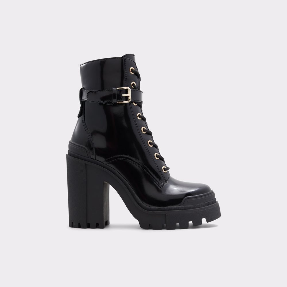 Black Aldo Uplift - Lug Sole Combat Boots | 50JNVBEMC