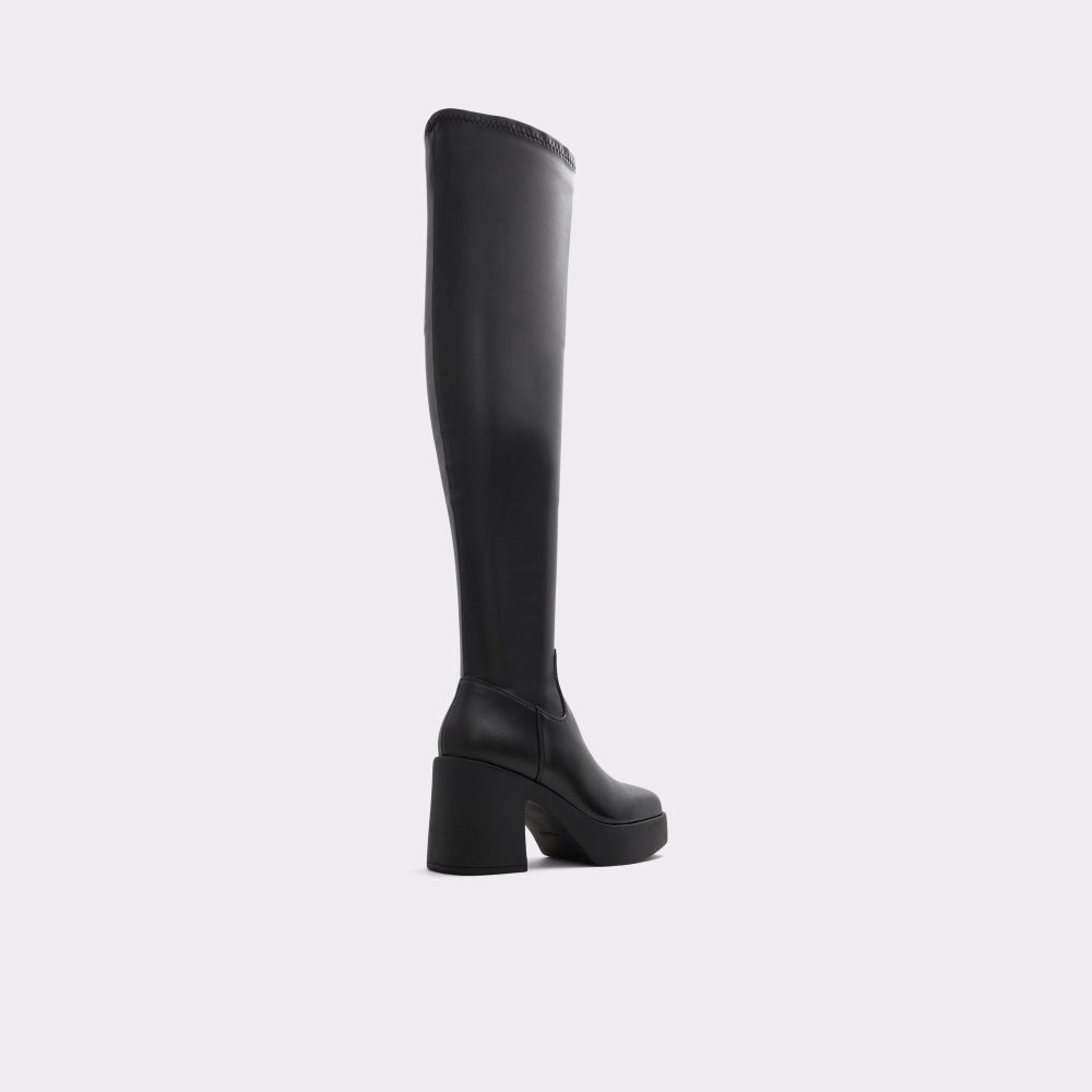 Black Aldo Upscale Over-the-knee - Lug Sole Tall Boots | 25UGXJYHD