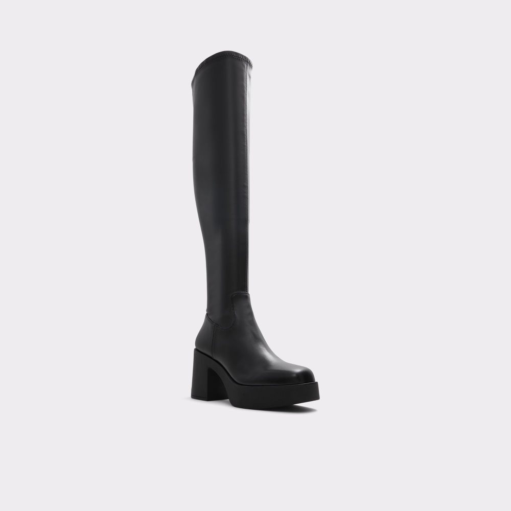 Black Aldo Upscale Over-the-knee - Lug Sole Tall Boots | 25UGXJYHD