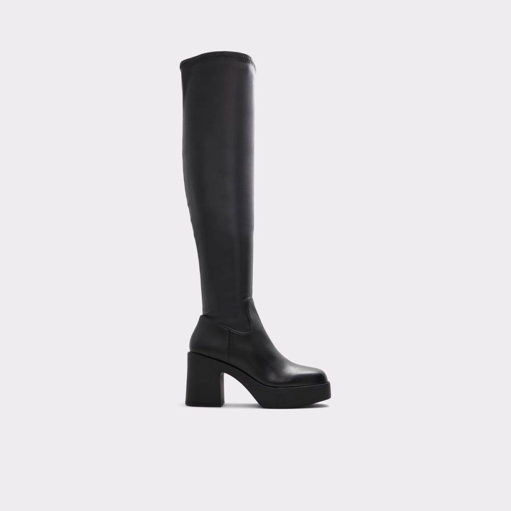 Black Aldo Upscale Over-the-knee - Lug Sole Tall Boots | 25UGXJYHD