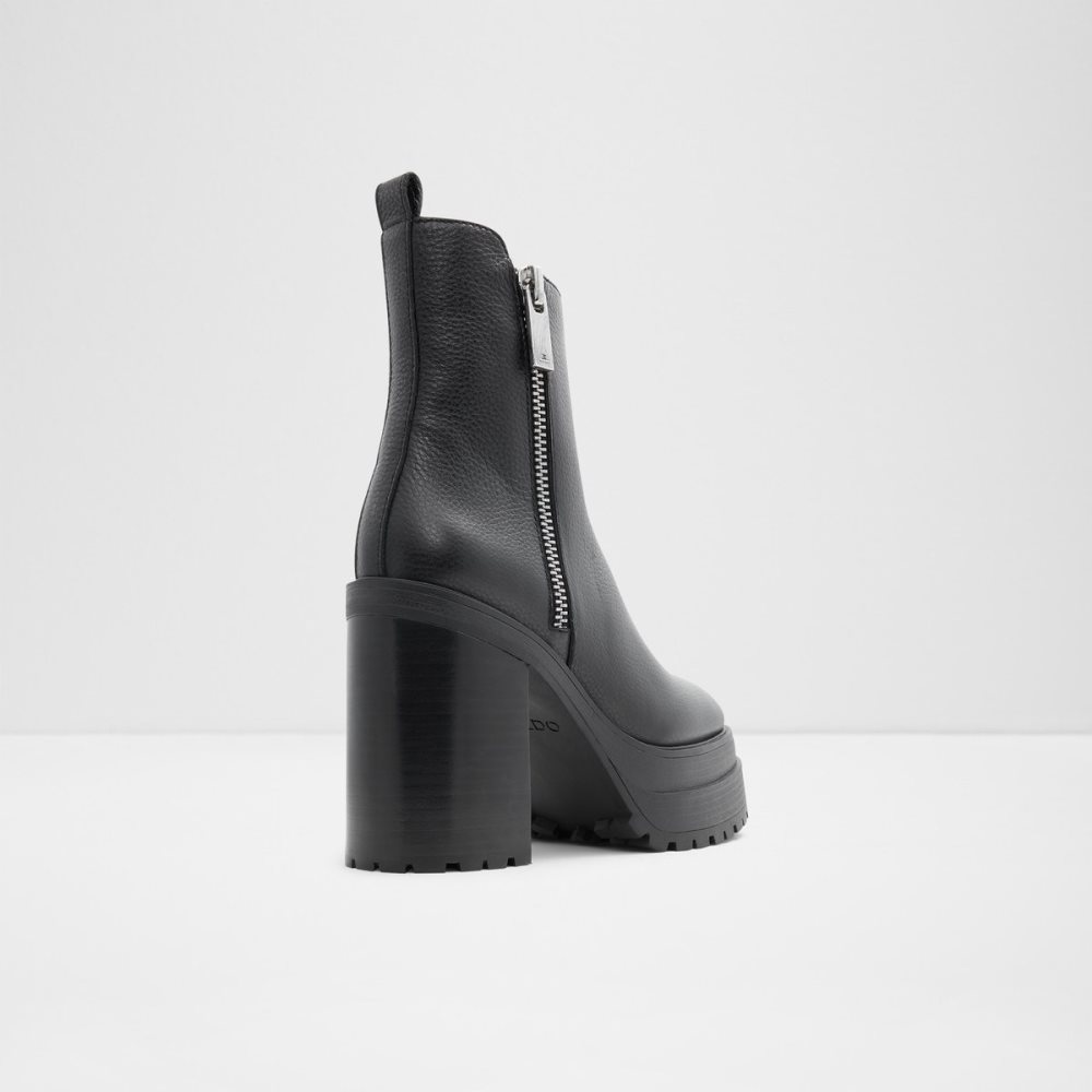 Black Aldo Upside - Lug Sole Ankle Boots | 52ZNQBPDC