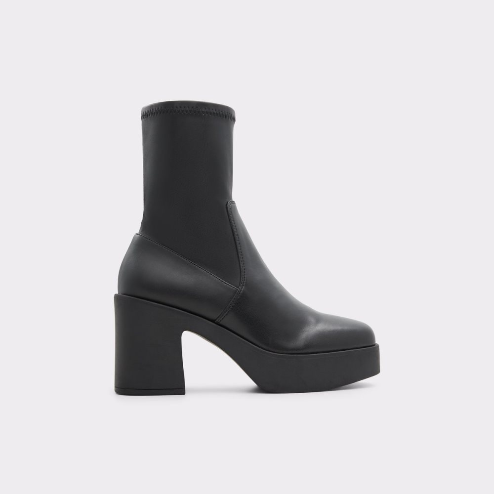 Black Aldo Upstep Ankle Boots | 52TPUKOLV