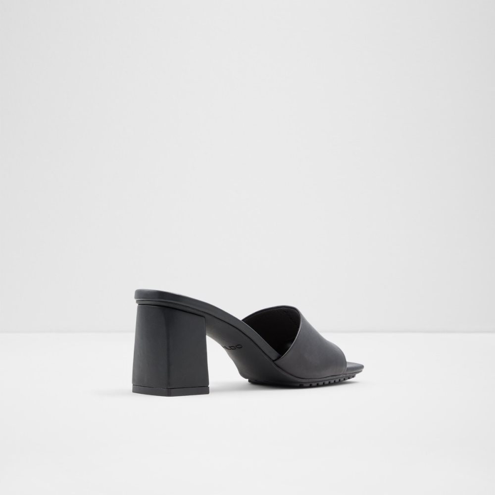 Black Aldo Velalith High Sandal - Block Heels | 54WKAGLPH