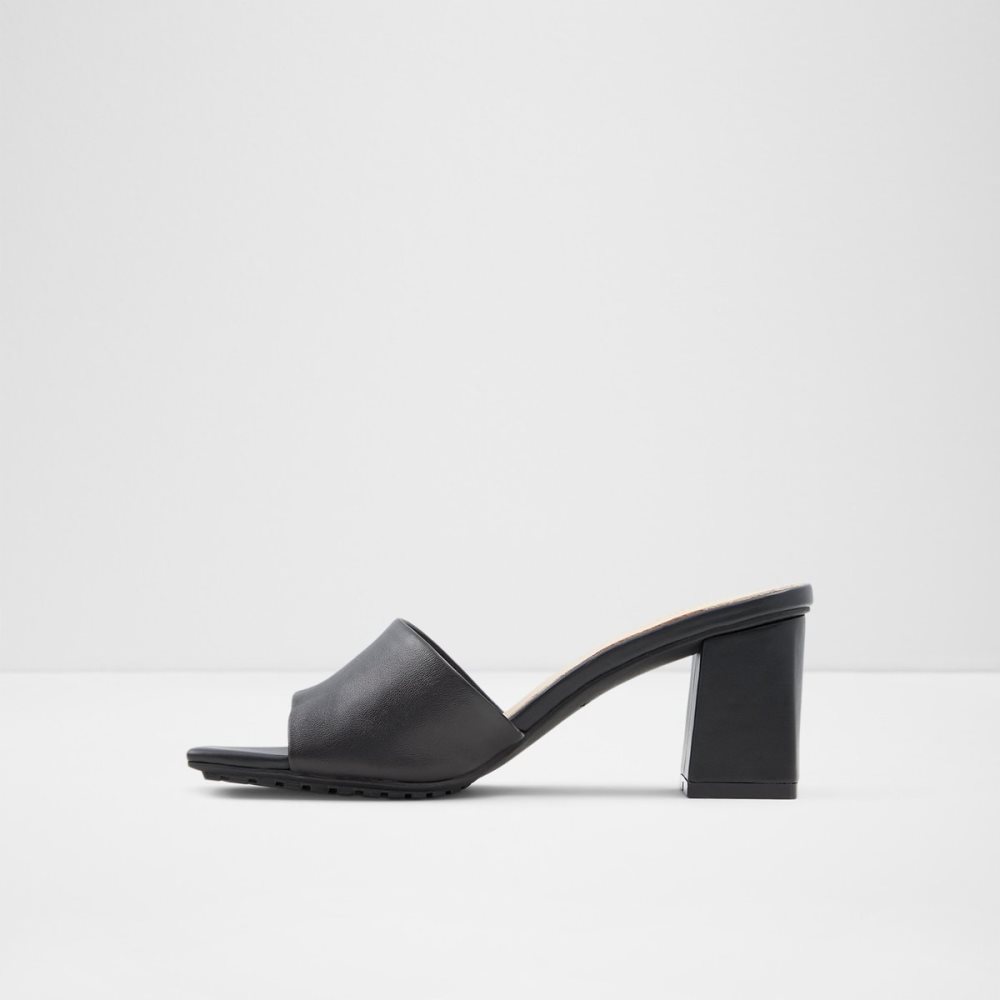 Black Aldo Velalith High Sandal - Block Heels | 54WKAGLPH