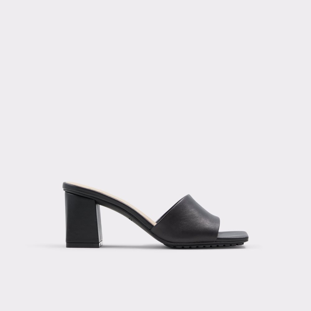 Black Aldo Velalith High Sandal - Block Heels | 54WKAGLPH